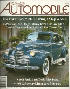 COLLECTIBLE AUTOMOBILE 2010 APR - CARDIN AMX, 40 CHEVYS, XP-300, MAZDASPEED 3